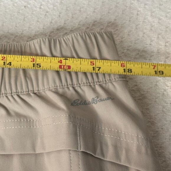 Eddie Bauer Rainers Beige Elastic Waist Skort Pockets PickleballTennis Size 16 - Picture 5 of 11